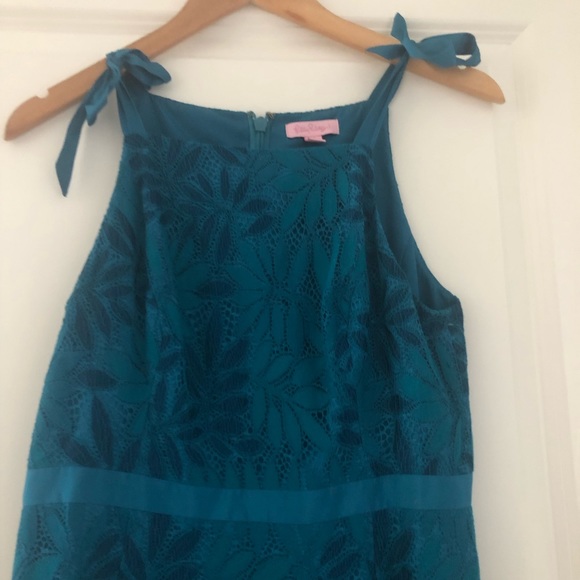 Lilly Pulitzer Kayleigh Lace Shift Dress Tidal Wave - Picture 5 of 9